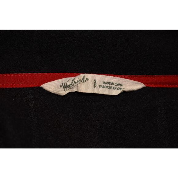 WOOLRICH $99 Black Fleece Full Zip Vest Pockets Mid-Weight Small - Picture 3 of 3